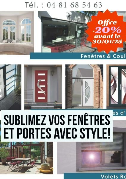POUR BIEN REPRENDRE 2025 MVM MENUISIER OFFRE -20% sur chaque commande passé au 30/01/2025