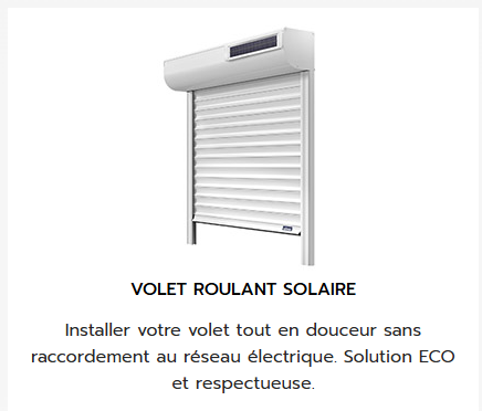 Volets roulants solaires : une offre promotionnelle à saisir MVM MENUISIER RHÔNE