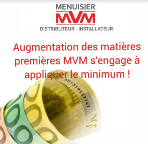AUGMENTATION ET PENURIE DES MATIERES PREMIERES- MVM VOUS SOUTIENT
