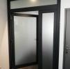 Porte aluminium isolante à serrure et vitrage anti-effraction -LYON 3