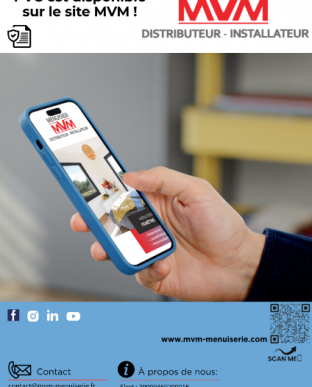 Le catalogue fenêtre PVC sur le site - MVM menuisier Lyon Rhône