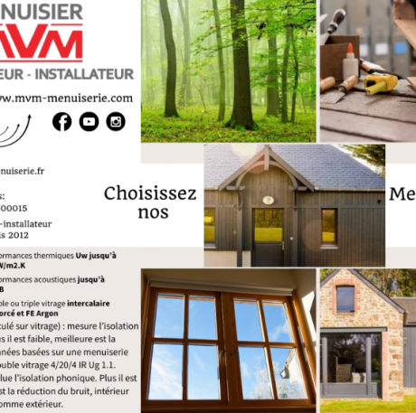 Présentation de nos menuiseries bois - MVM menuisier Lyon Rhône
