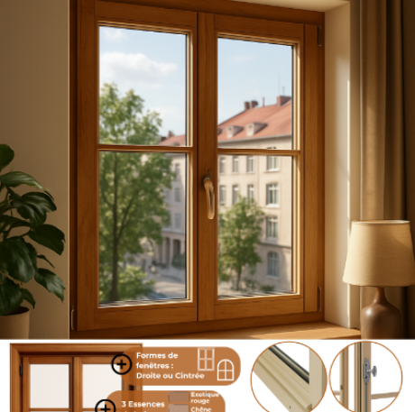 Fenêtres PVC, Aluminium et Bois sur mesure à Lyon - Installation menuiserie 