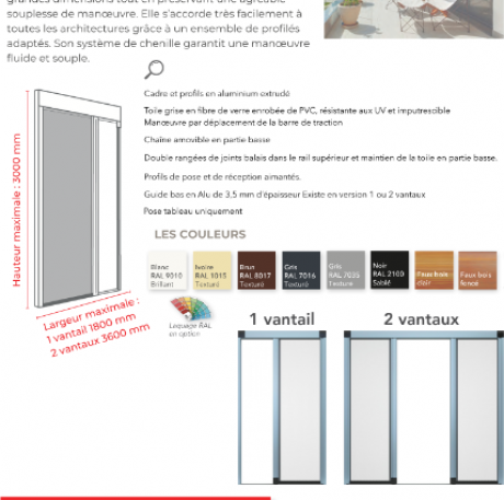 La moustiquaire enroulable latérale - MVM menuisier Lyon Rhône