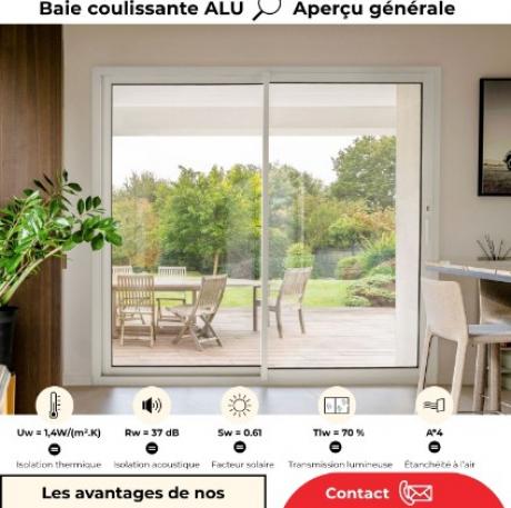 Aperçu générale / Le catalogue baie coulissante aluminium - MVM menuisier Lyon Rhône