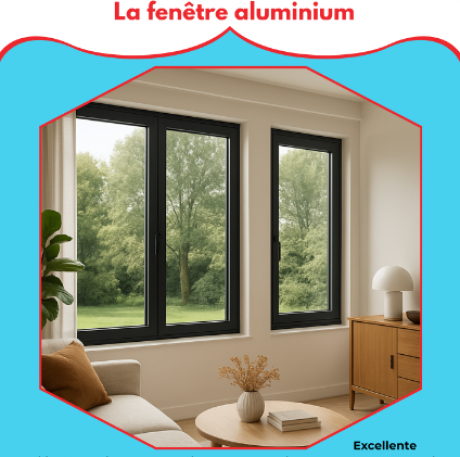 La fenêtre aluminium - MVM menuisier Lyon Rhône