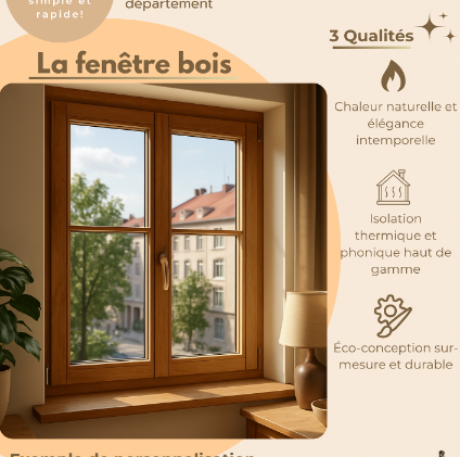 La fenêtre bois - MVM menuisier Lyon Rhône