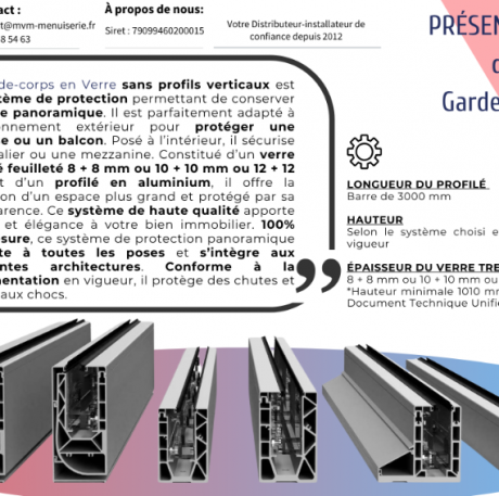 Présentation du garde-corps - MVM menuisier Lyon Rhône