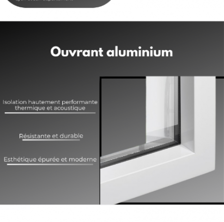 Ouvrant aluminium - MVM menuisier Lyon Rhône