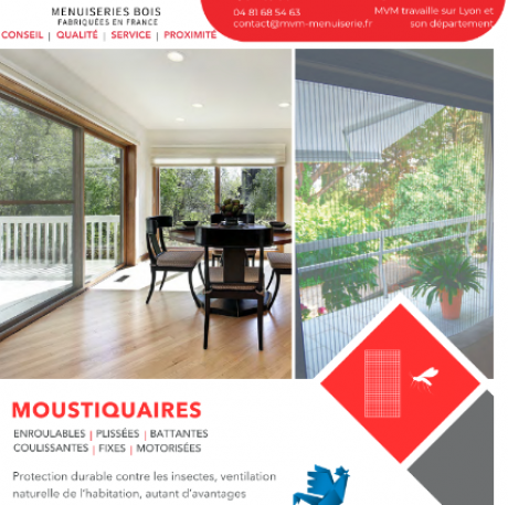 Le catalogue moustiquaire sur le site - MVM menuisier Lyon Rhône