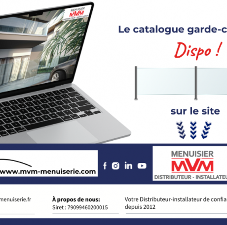 Le catalogue garde corps est Dispo! sur le site - MVM menuisier Lyon Rhône