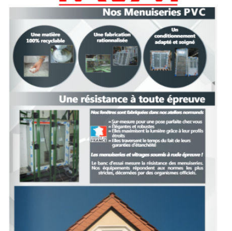 MENUISERIE PVC - POURQUOI CHOISIR DES MENUISERIES PVC; Fenêtres, Baies vitrées