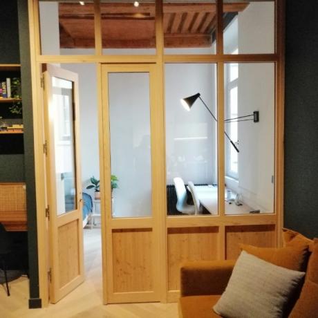 La Verrière Bois un Design exceptionnel pour une cloison de pièce intérieur - LYON 1er La Verrière Bois un Design exceptionnel pour une cloison de pièce intérieur - LYON 1er