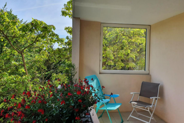 FERMETURE DE TERRASSE DE BALCON - GAMME ALUMINIUM BICOLORATION LYON 9